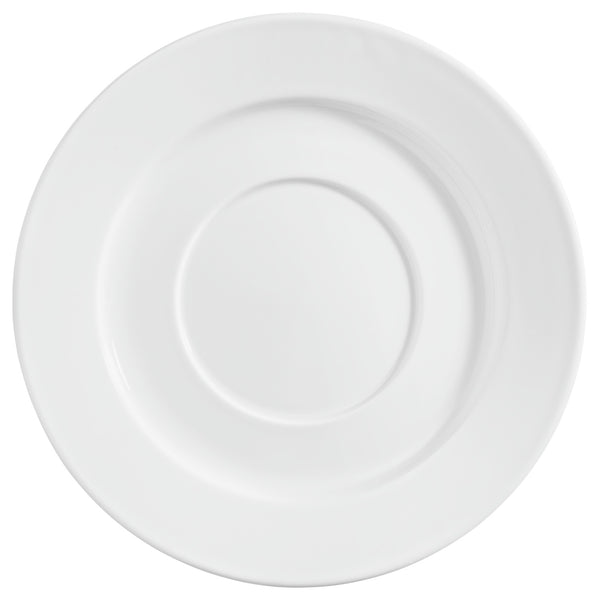 spodek do bulionówki / filiżanki do herbaty/kawy Base; 17 cm (Ø); biały; okrągły; 6 sztuka / opakowanie