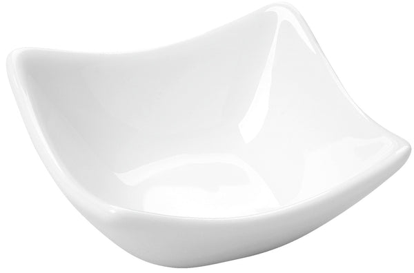 mini miseczki  Saxo; 50ml, 7.5x7.5x3.5 cm (DxSxW); biały; kwadrat; 12 sztuka / opakowanie