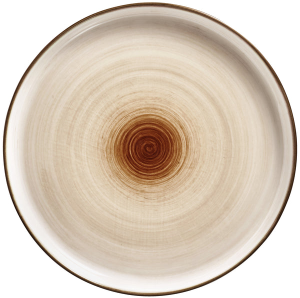 talerz płaski Limaro; 25 cm (Ø); brązowy; okrągły; 6 sztuka / opakowanie