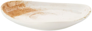 spodek do kubka / filiżanki do kawy Purior; 15.5x14x2.3 cm (DxSxW); biały/brązowy; owalny; 6 sztuka / opakowanie