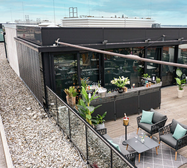 Outdoorbar Baruba Eckelement Außen; 78x56x115 cm (DxSxW); beton/antracyt