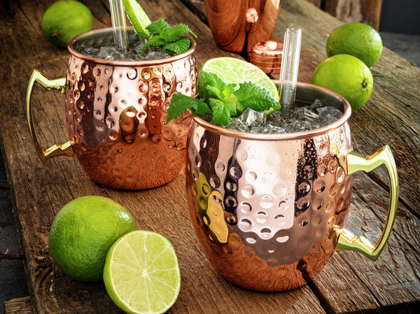 kubek do Moscow Mule  Glendale młotkowany; 550ml, 8.8x9.8 cm (ØxW); miedź