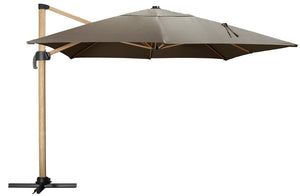 parasol rzymski Terrado; 300x400x275 cm (DxSxW); antracyt/brązowy; prostokątny