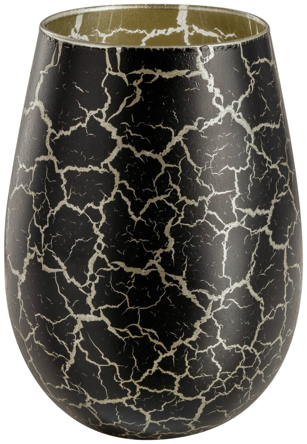 Universalglas Anela; 500ml, 8.2x12.3 cm (ØxW); czarny/złoto; 6 sztuka / opakowanie