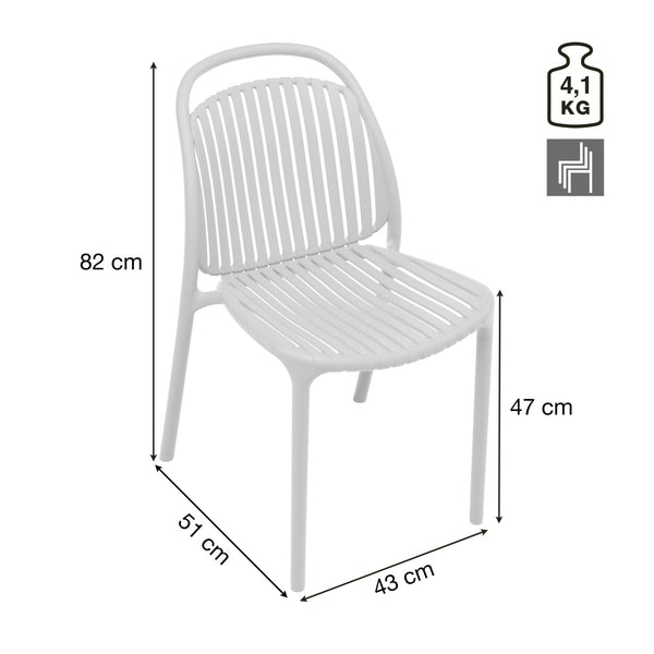 Kunststoffstuhl Stratos; 43x51x82 cm (SxGxW); siedzisko zielony