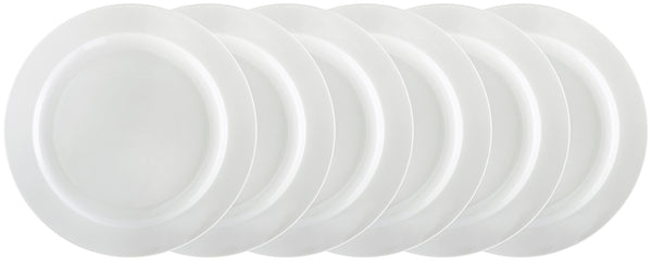 talerz płaski Ronda; 25.5 cm (Ø); biały; okrągły; 6 sztuka / opakowanie