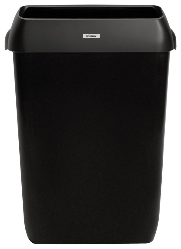 Abfallbehälter Katrin 50 l mit Abdeckung; 28x42x57.5 cm (DxSxW); czarny