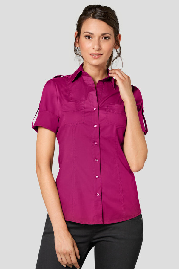 bluzka damska Kate krótki rękaw; Kleidergröße 42; jeżyna