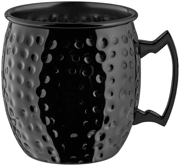 kubek do Moscow Mule  Glendale młotkowany; 550ml, 8.8x9.8 cm (ØxW); czarny