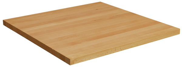 blat z drewna litego Kentucky lakierowany kwadratowy ; 80x80x3 cm (DxSxW); buk/naturalny; kwadrat