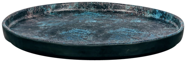 talerz Tusa okrągły; 21x2 cm (ØxW); czarny/ciemny niebieski; okrągły; 6 sztuka / opakowanie