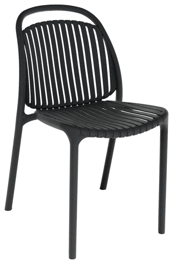 Kunststoffstuhl Stratos; 43x51x82 cm (SxGxW); siedzisko czarny