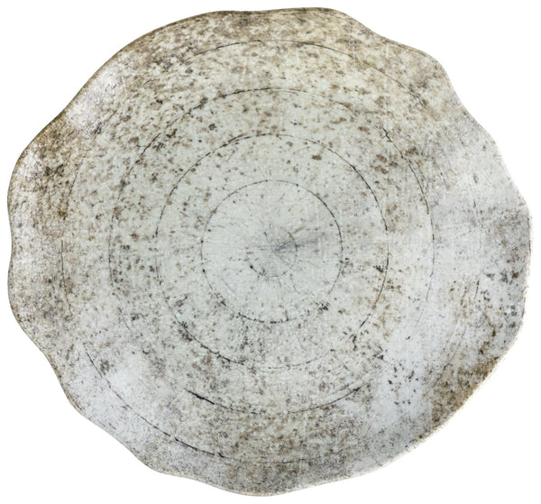 talerz płaski Gironia organiczny kształt; 32.5 cm (Ø); taupe; organiczny; 4 sztuka / opakowanie