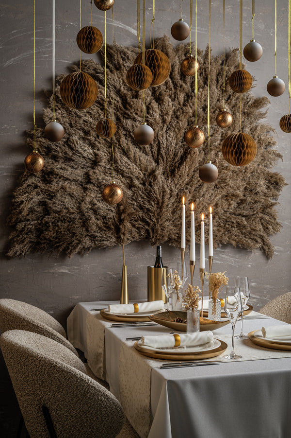 zawieszka dekoracyjna kula Honoka; 8 cm (Ø); złoto; 6 sztuka / opakowanie