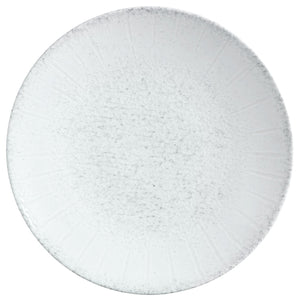 talerz płaski Caju bez rantu; 25 cm (Ø); biały/szary; okrągły; 6 sztuka / opakowanie