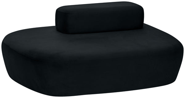 Sofa Norsk Samt; 154x106x70 cm (SxGxW); czarny