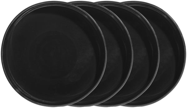 talerz z wysokim rantem Skady matowy; 1250ml, 26x4.5 cm (ØxW); czarny; okrągły; 4 sztuka / opakowanie