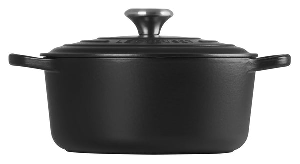 Bräter Signature rund 24 cm; 4200ml, 24x17.2 cm (ØxW); czarny; okrągły
