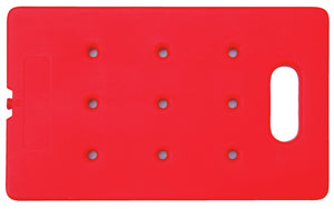wkład grzewczy GN; Größe GN 1/1, 53x32.5x2.5 cm (DxSxW); czerwony