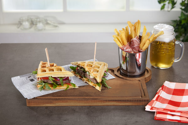 deska Haragi; 37x25x2 cm (DxSxW); orzech włoski; prostokątny