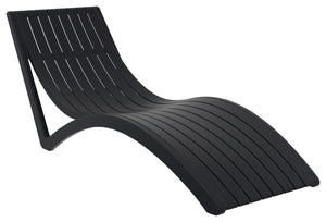 leżanka Slim; 180x72x70 cm (DxSxW); czarny