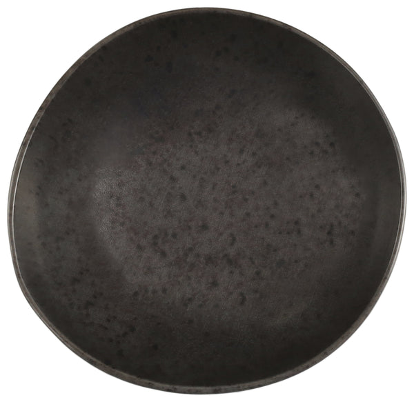 miska Ironstone; 585ml, 18x5.66 cm (ØxW); ciemny brąz/czarny; okrągły; 6 sztuka / opakowanie