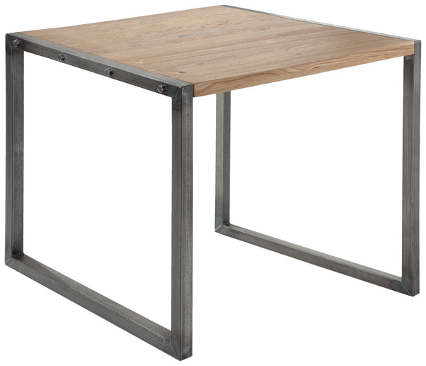 stół Torres kwadratowy; 80x80x75 cm (DxSxW); Platte dąb antyczny/szary, stelaż szary; kwadrat