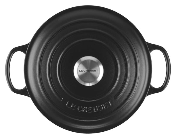 Bräter Signature rund 24 cm; 4200ml, 24x17.2 cm (ØxW); czarny; okrągły
