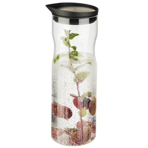 karafka ze szkła, 1 l; 1000ml, 8x25 cm (ØxW); transparentny