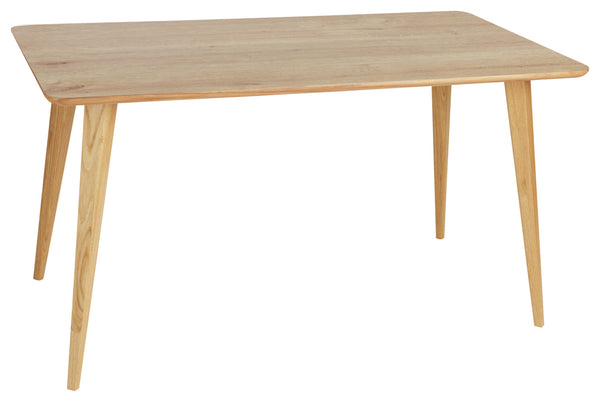 stół Duneo prostokątny; 140x75x76 cm (DxSxW); Platte dąb, stelaż dąb/naturalny; prostokątny