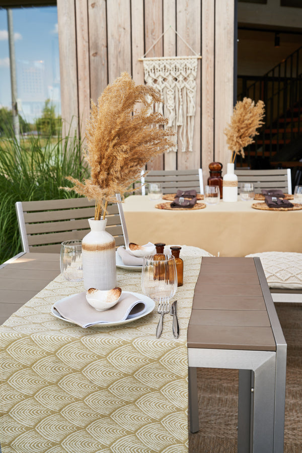 poduszka na krzesło Leaf; 40x40x3 cm (SxDxW); żółty; kwadrat