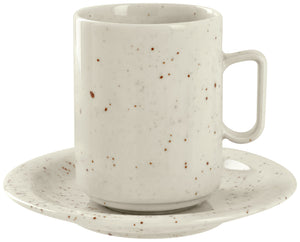 kubek Alessia; 320ml, 7.5x10 cm (ØxW); beżowy; okrągły; 6 sztuka / opakowanie