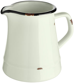 dzbanek Liron; 250ml, 7.5x9 cm (ØxW); biel kremowa/czarny; 4 sztuka / opakowanie
