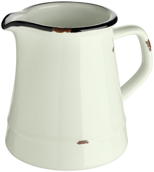 dzbanek Liron; 250ml, 7.5x9 cm (ØxW); biel kremowa/czarny; 4 sztuka / opakowanie