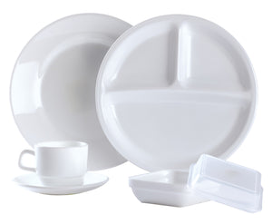 talerz płaski Restaurant; 25.2 cm (Ø); biały; okrągły; 6 sztuka / opakowanie
