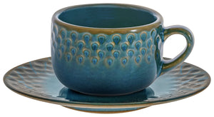 spodek do filiżanki do espresso Aranda; 12x1.5 cm (ØxW); niebieski; 4 sztuka / opakowanie