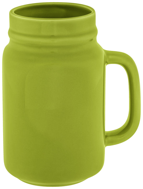 kubek z uchwytem Liv; 480ml, 8.3x13.2 cm (ØxW); zielony; 6 sztuka / opakowanie
