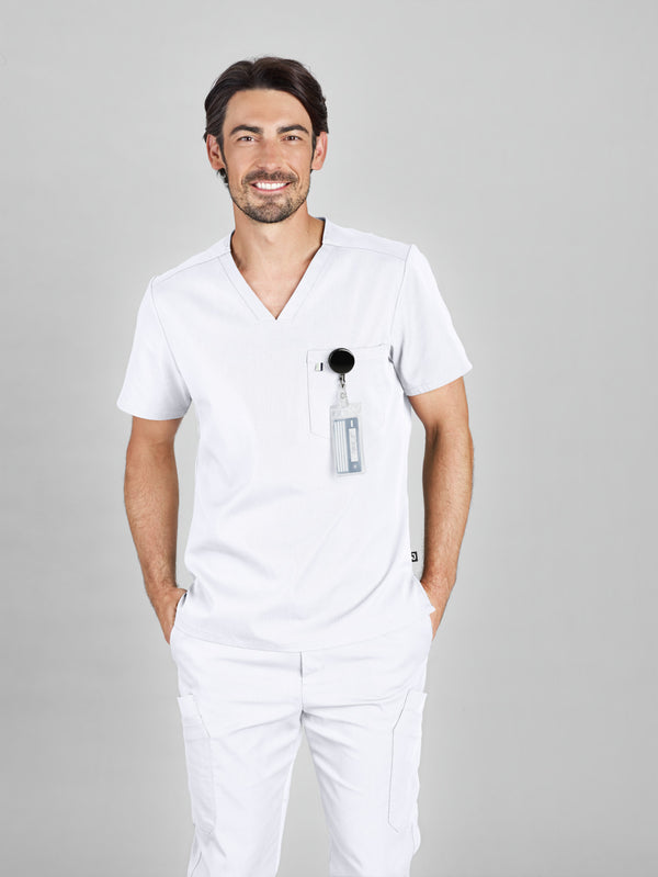 tunika męska Fabriano; Kleidergröße XL; biały