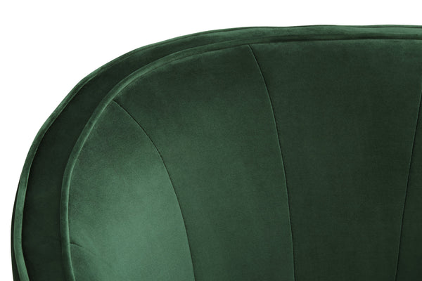 sofa 2-osobowa Garbo; 150x75x84 cm (SxGxW); siedzisko jodła zielona, stelaż czarny