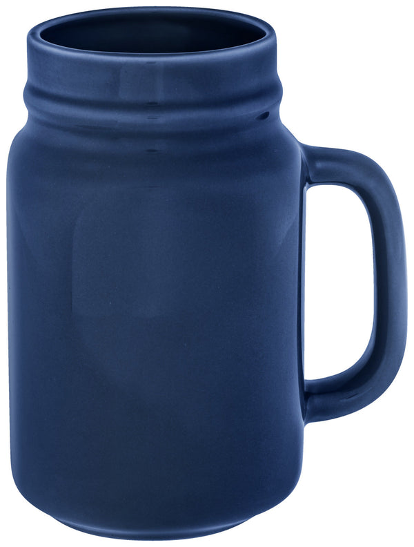 kubek z uchwytem Liv; 480ml, 8.3x13.2 cm (ØxW); niebieski; 6 sztuka / opakowanie