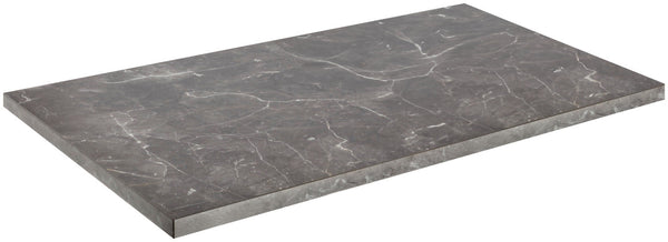 Tischplatte Esterno rechteckig; 130x80x3 cm (DxSxW); czarny/marmurkowy; prostokątny