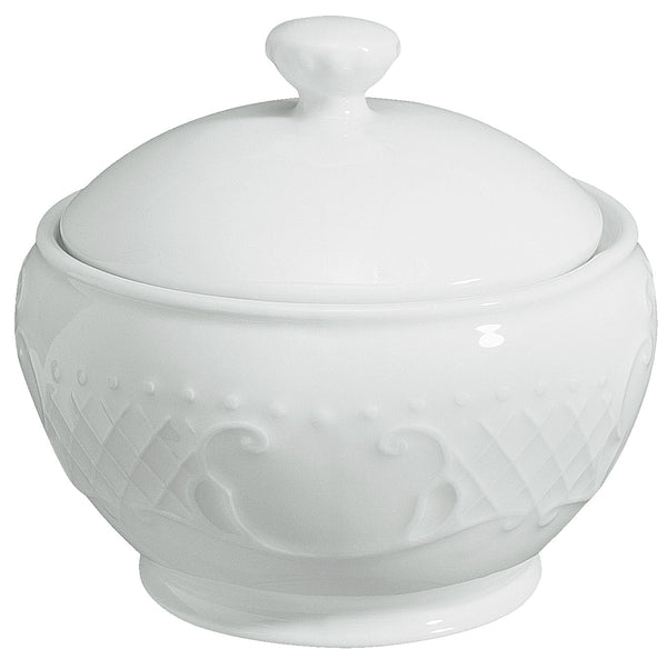 cukiernica Menuett z pokrywką; 250ml, 9.6x9.5 cm (ØxW); biały; okrągły; 6 sztuka / opakowanie