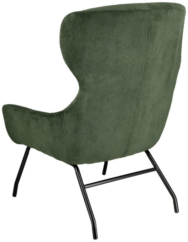fotel uszak Malin; 75x77x103 cm (SxGxW); siedzisko zielony