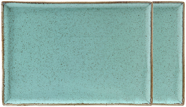 półmisek Sidina prostokątny; 35x26x2 cm (DxSxW); turkusowy; prostokątny; 2 sztuka / opakowanie