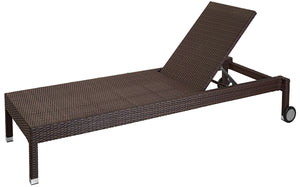 leżanka Metropolitan; 202x83.5x34 cm (DxSxW); siedzisko ciemny taupe, stelaż ciemny taupe