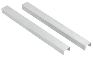 osłonka na podnóżek 4 częściowy; 55x2.6x1.6 cm (DxGxW); srebro; prostokątny