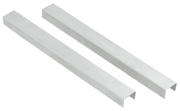 osłonka na podnóżek 4 częściowy; 55x2.6x1.6 cm (DxGxW); srebro; prostokątny