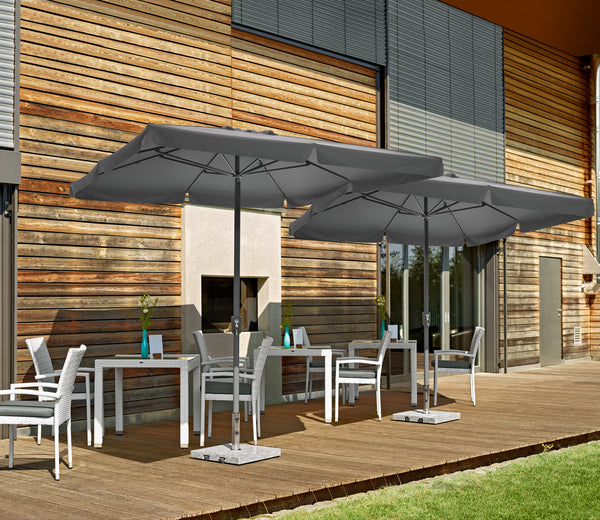 parasol Cielo; 300x300x260 cm (DxSxW); szary; kwadrat