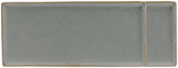 półmisek Sidina prostokątny; 35x16x2 cm (DxSxW); szary; prostokątny; 2 sztuka / opakowanie