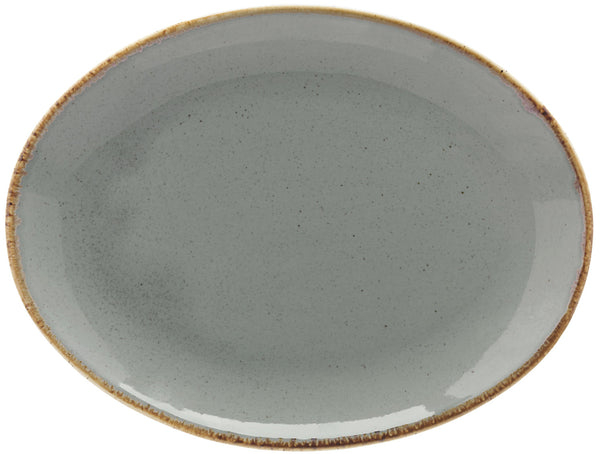 półmisek Sidina owalny; 24x18x2.8 cm (DxSxW); szary; owalny; 6 sztuka / opakowanie